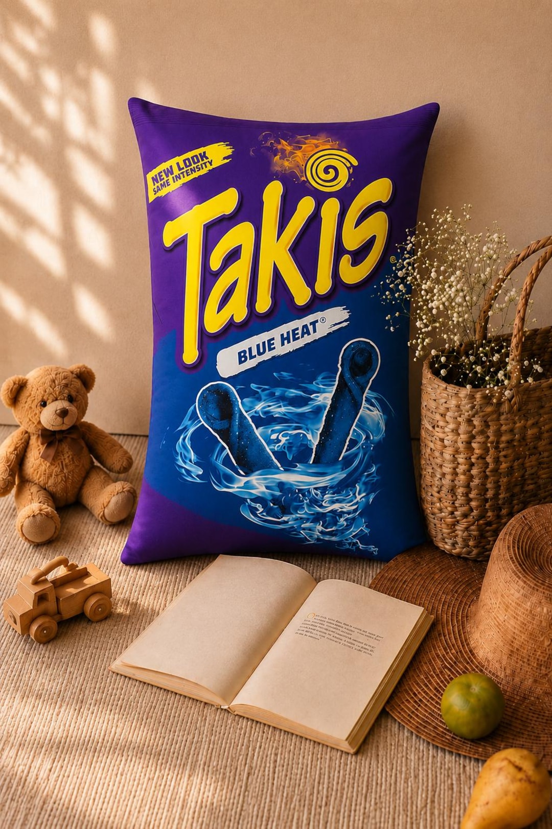 DERRIÈRE LE MIROIR Takis Oreiller Takis Chips 20 x 30 cm : insert inclus, décoration