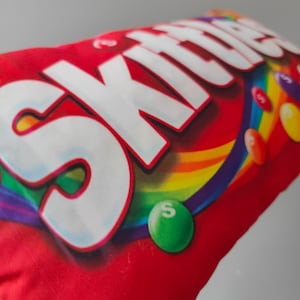 Skittles Fruits Candy Pillow,ornament Toys,cute Soft Stuffed Fabric ...