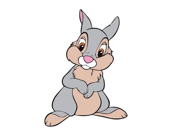 Download Cartoon Rabbit Svg Etsy