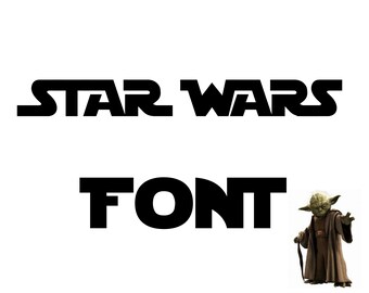 Starwars Font Etsy Starwars Font Etsy
