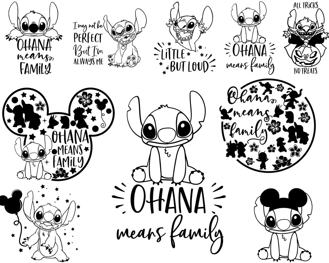 Stitch Quotes bundle SVG Stitch Quotes Stitch svg Stitch Etsy