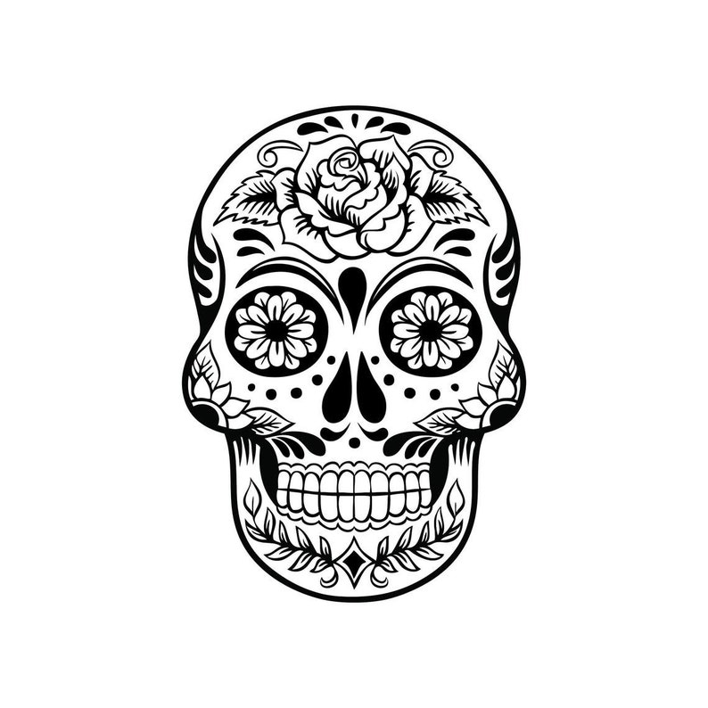 Descarga instantánea / Calavera svg Calavera azúcar Calavera - Etsy México