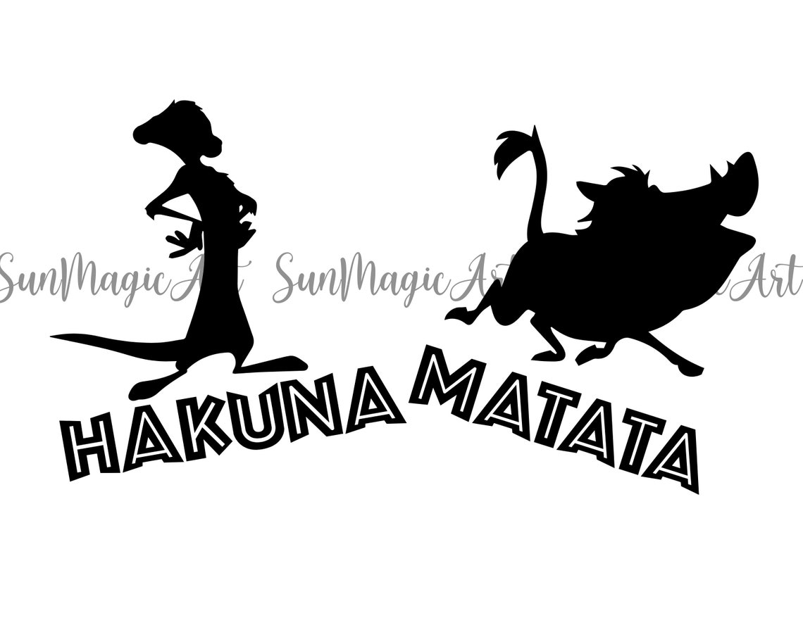 Hakuna Matata SVG Disney Svg files Animal Kingdom Svg | Etsy