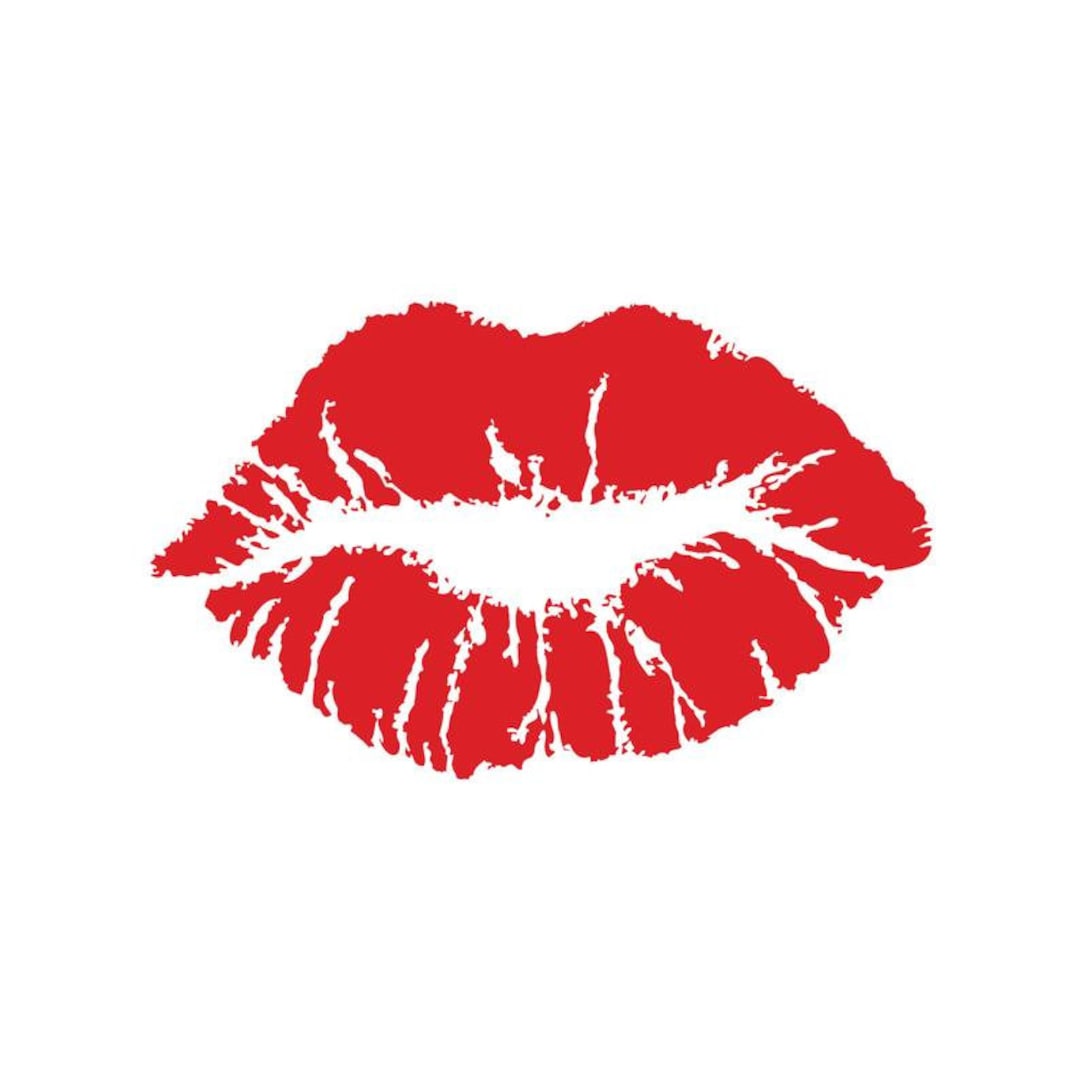 Instant Download / Lips Svg Lip Mouth Red Transparent Kiss - Etsy
