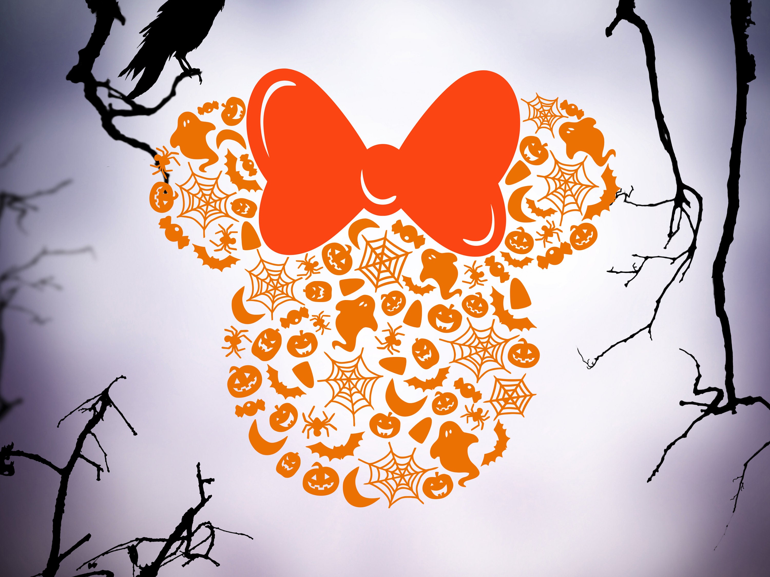Disney Minnie Halloween svg png Halloween svg Skull svg | Etsy
