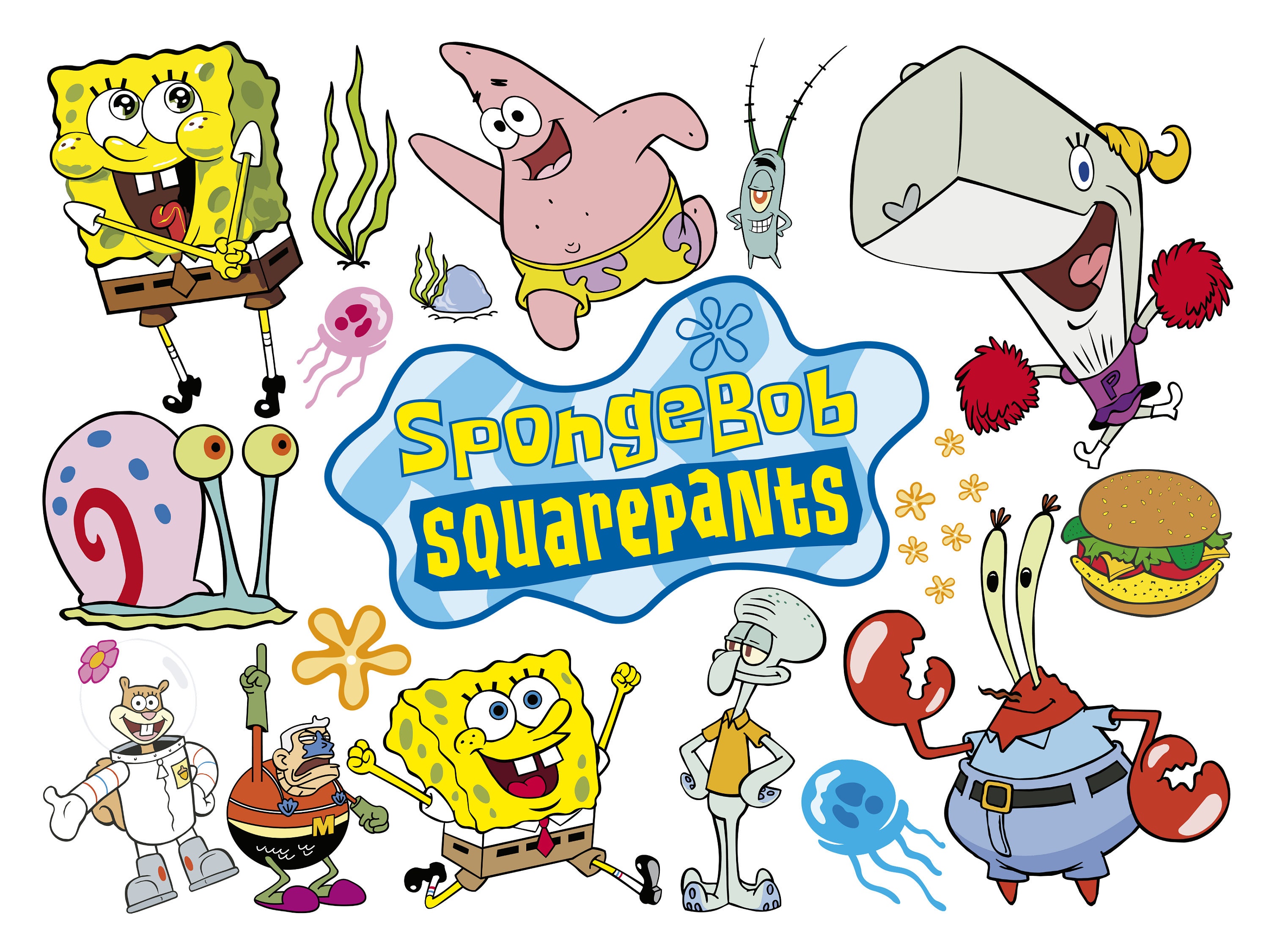 Instant download / SpongeBob bundle svg, png, SpongeBob svg, png, Dig…