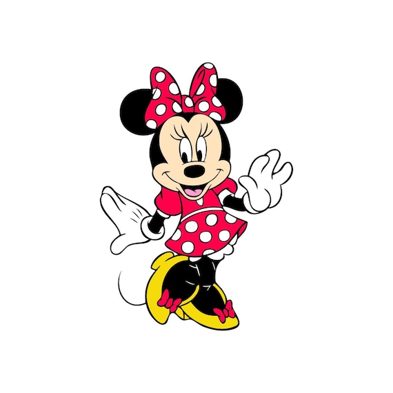 clipart minnie mouse red dress