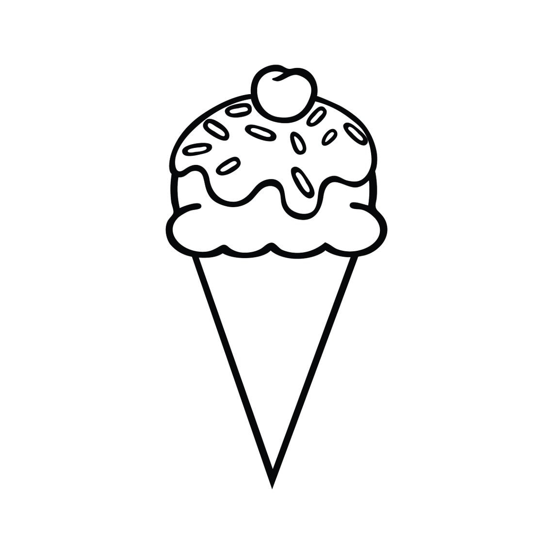 Sofortiger Download / Eis Svg Eiskegel transparente Dessert Etsy