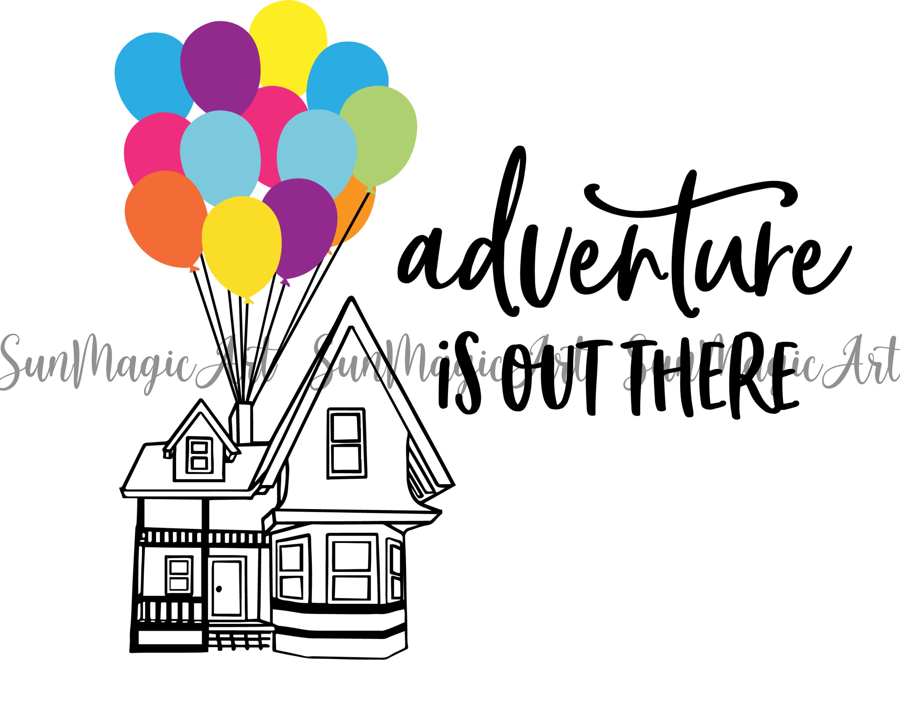 Up Adventure Is Out There Disney Up Adventure Is Out There Quote Inspire Disney Clipart | Etsy Hong  Kong