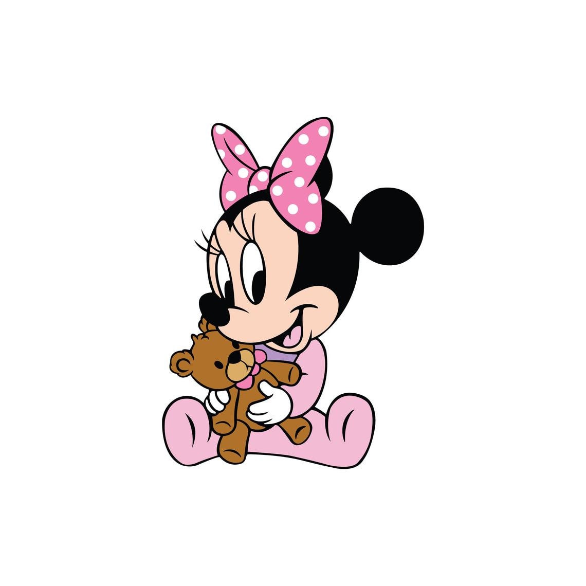 Baby Version Pink Minnie Mouse Digital Download Pdf Png Eps - Etsy Finland