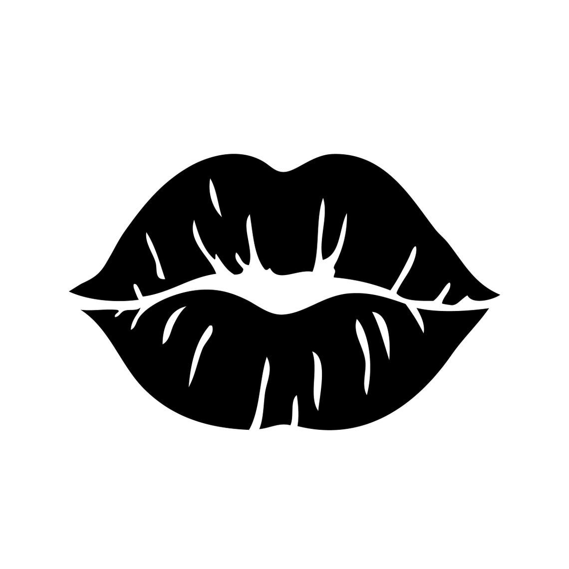 Instant Download / Lips Svg Lip Mouth Red Transparent Kiss | Etsy