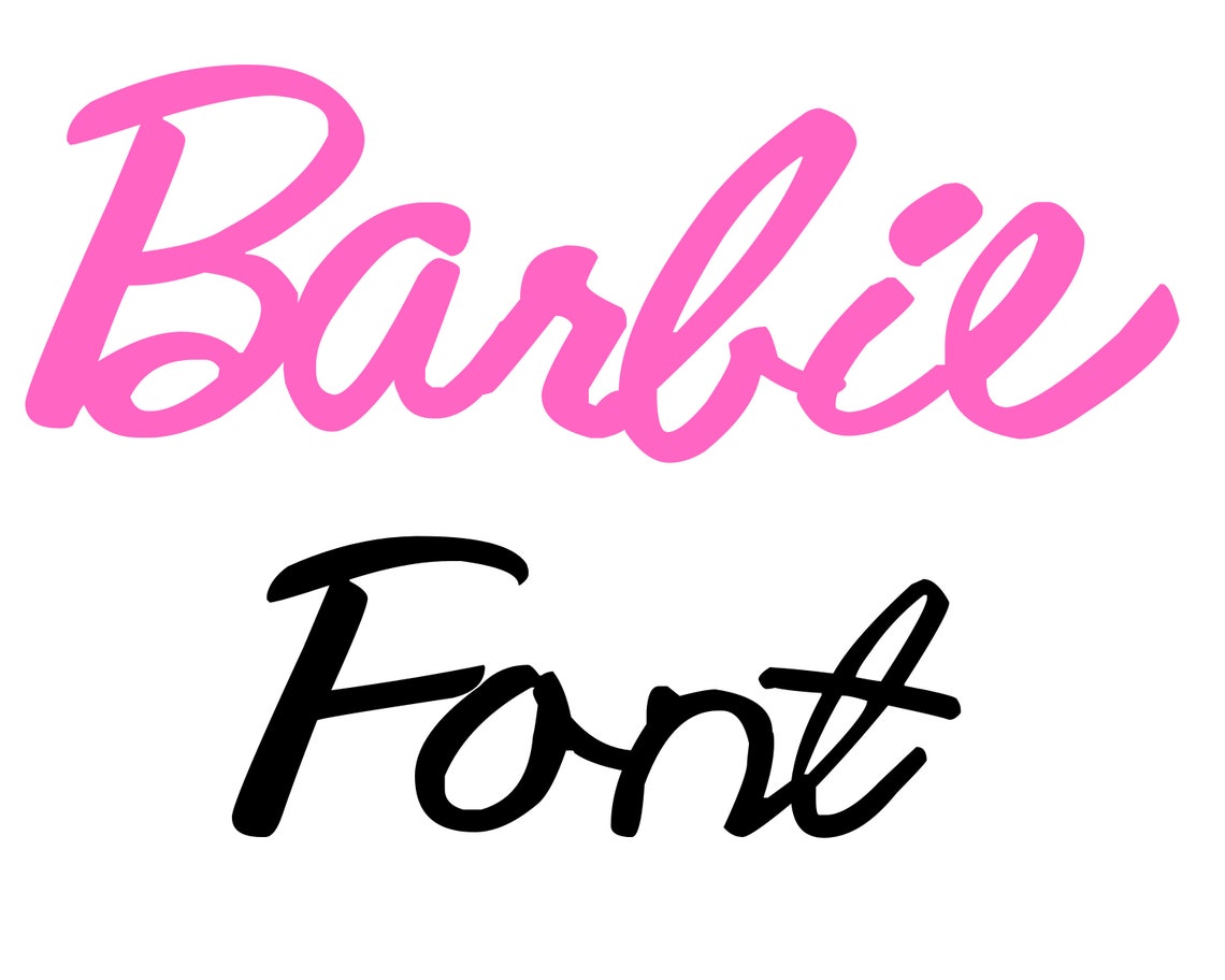 Cursive Barbie Alphabet Font Barbie SVG Barbie file Barbie | Etsy