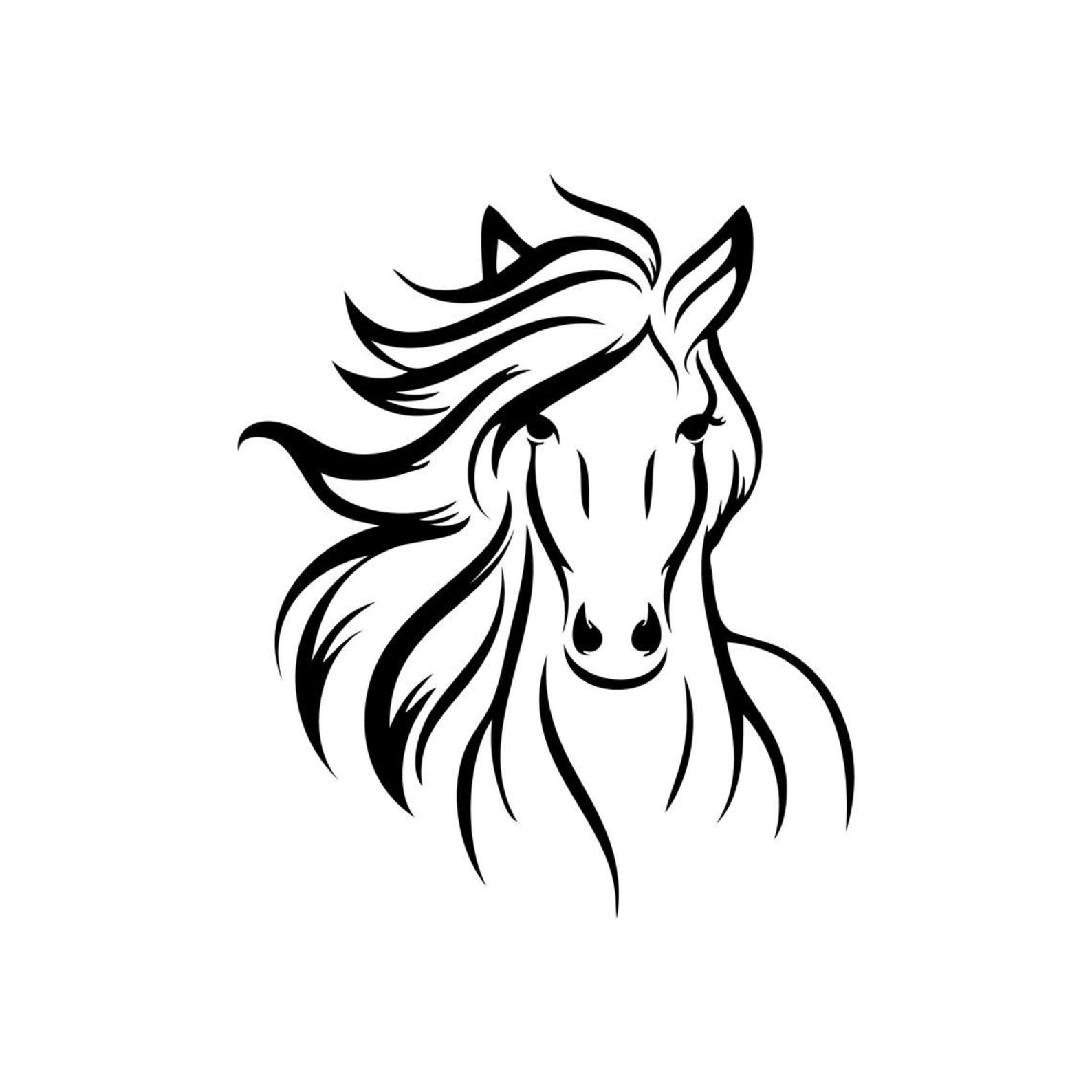 Instant Download / Horse Svg Horses Pony Cute Silhouette - Etsy Ireland