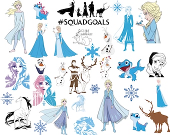 frozen clipart etsy