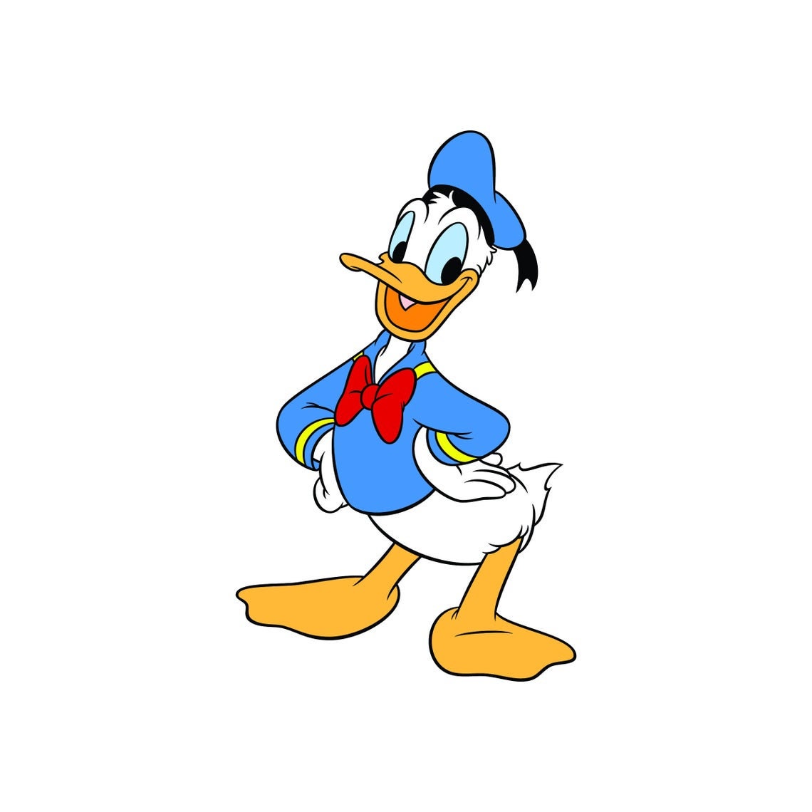 donald duck face clipart cartoon