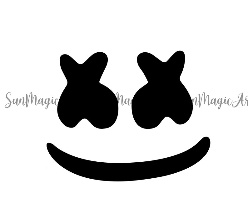 Marshmallow Smile Svg Smile Svg Funny Face Mello Svg - Etsy