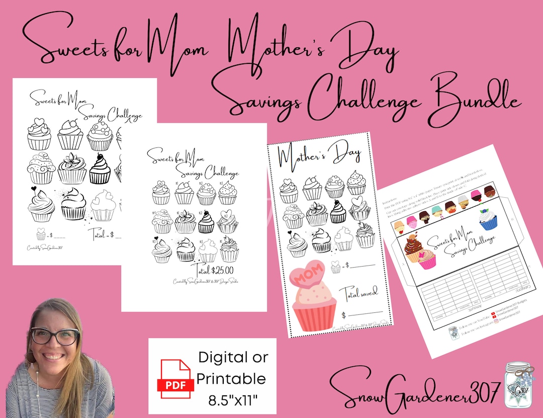 Sweets for MOM Savings Challenge Bundle Mother's Day Save Money
