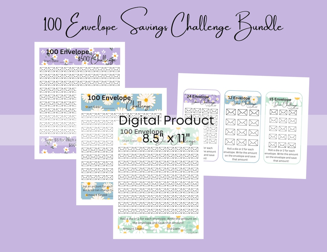 Envelope Raffle Game 100 Envelope Savings Challenge Bundle: Dice Games (digital Download) - Etsy