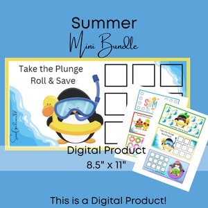 Summer Savings Challenge Bundle: Roll and Save (PDF Printable)