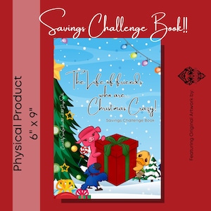 The Life of Friends who are Christmas Crazy Savings Challenge Book • Original Art by 307DesignStudio • Scratch Offs, Games, Dice Challenges
