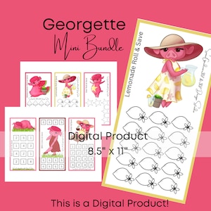 Mini Savings Challenge Bundle: Color & Roll to Save (Digital Download)