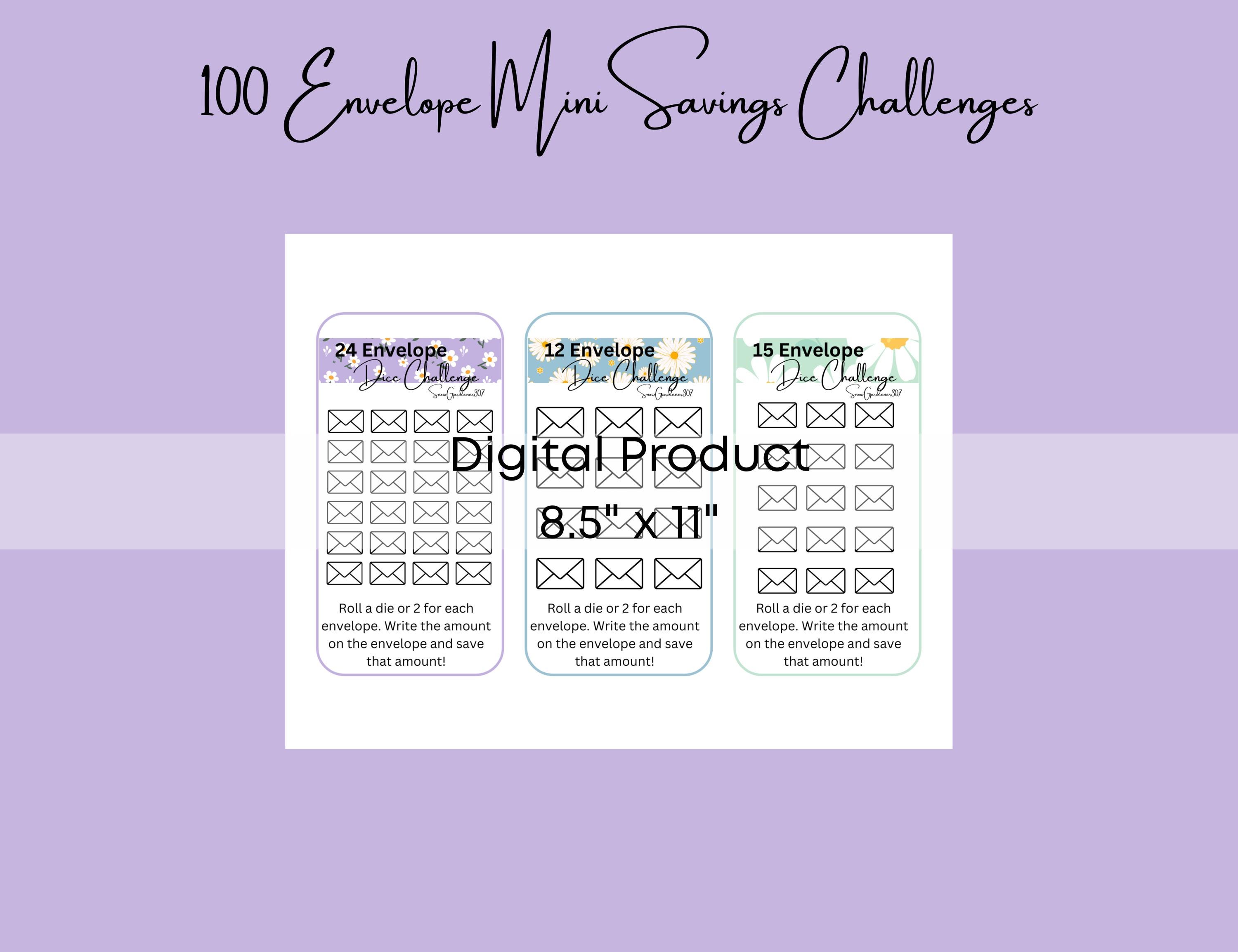 Envelope Raffle Game 100 Envelope Savings Challenge Bundle: Dice Games (digital Download) - Etsy