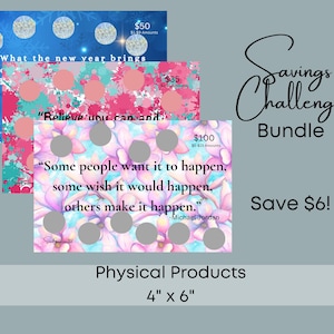 Savings Challenge Bundle: Inspirational Scratch-Offs