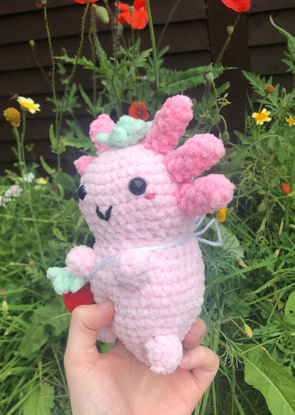 Crochet Axolotl Amigurumi Axolotl Amigurumi Strawberry | Etsy