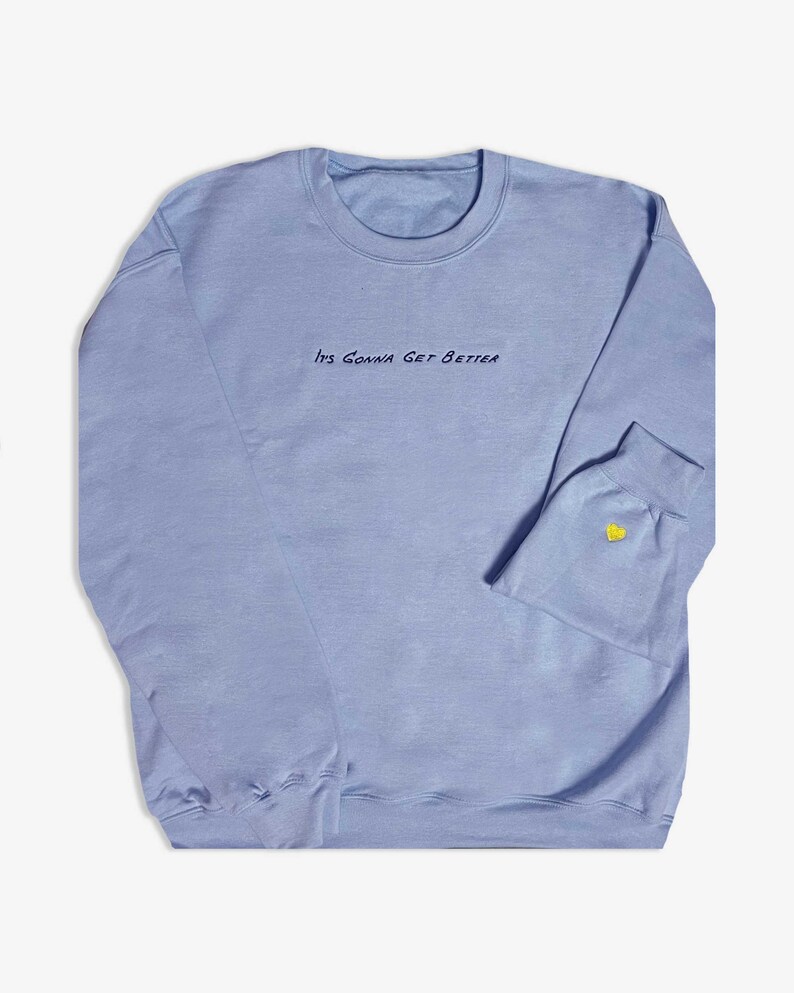 Embroidered Sweatshirt Light Blue