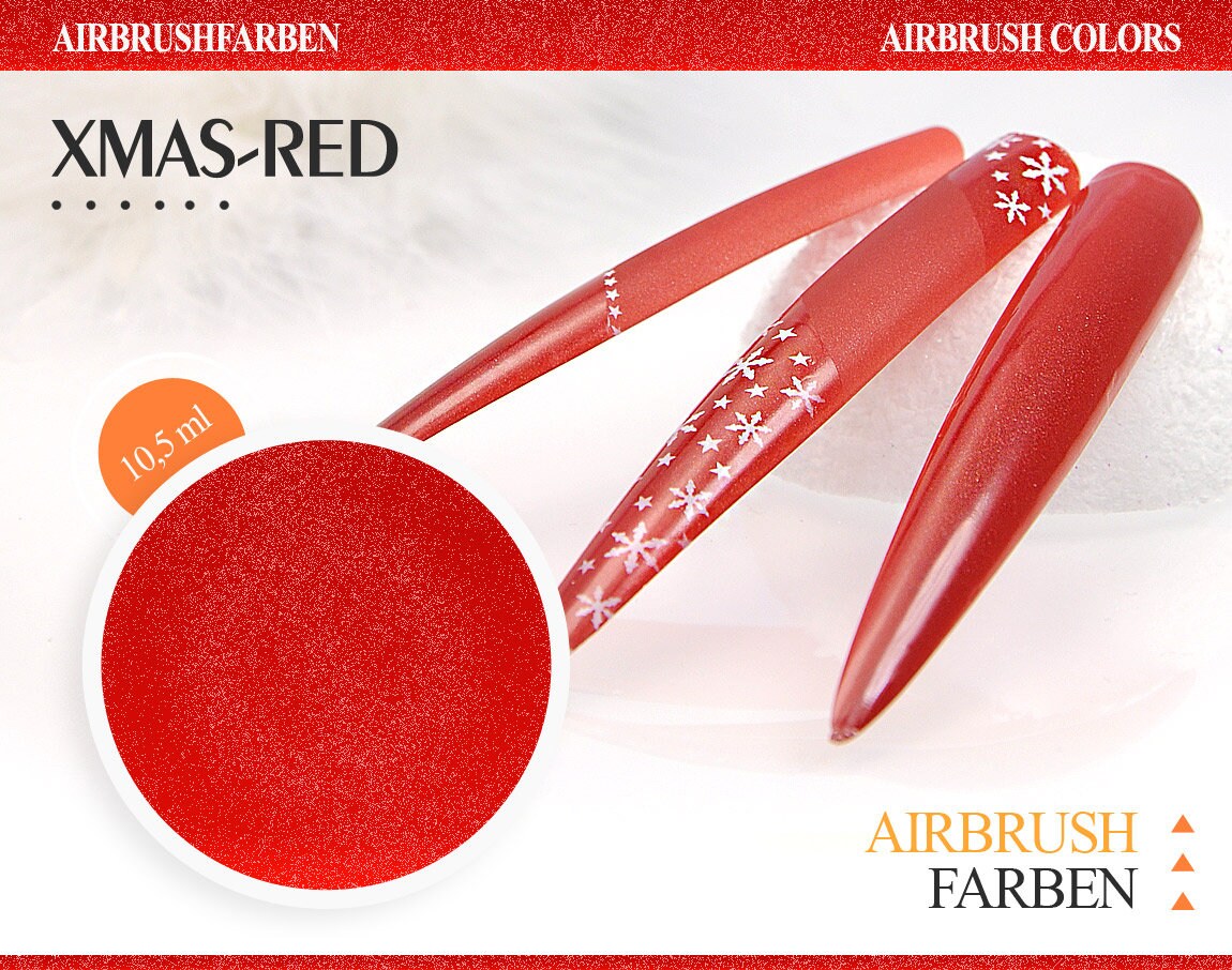 Createx Airbrush Colors Pearlized Liquid Acrylic Paint Pearl Red 2 Fl Oz. 
