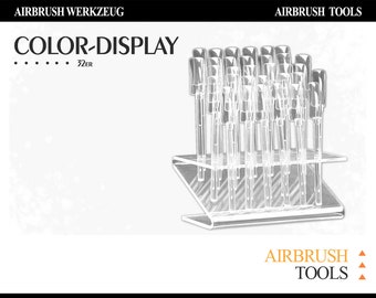 Nailart ColorPops-Display mit 32 Sticks für Nailart-Ideen, transparent, Präsentation