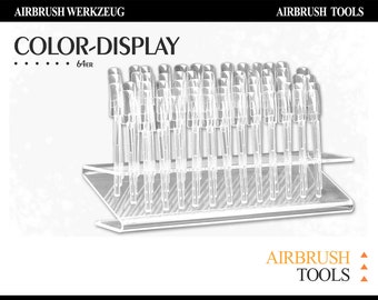 Nailart Display mit 64 Sticks für Nagellackfarben und Nailart Präsentation, transparent