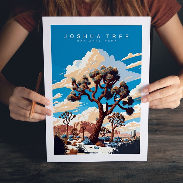 Joshua Tree National Park , Joshua Tree travel print  , California Poster , Joshua tree Poster , Joshua Tree Wall decor