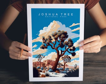 Joshua Tree National Park , Joshua Tree travel print  , California Poster , Joshua tree Poster , Joshua Tree Wall decor