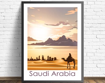 Saudi Arabia  Poster | Riyadh Print | Travel Poster