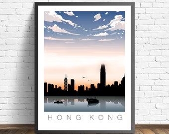 Hong Kong Travel Poster | Hong Kong Art Print