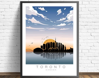 Toronto Travel Print , Canada Poster