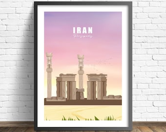 Iran Poster | Persepolis Print | Travel Poster