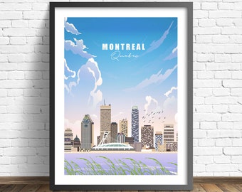 Montreal Print |  Canada Poster | Travel Poster