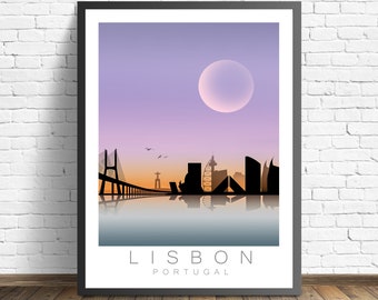 Lisbon Print | Portugal Poster | Travel Poster
