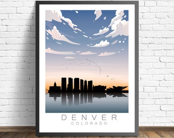 Denver Travel Poster |  Colorado Print