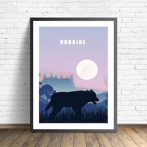 Ukraine Travel Print  , Kamenets Podolsky Castle poster