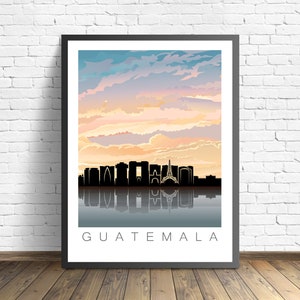 Guatemala City Poster  | Travel Print