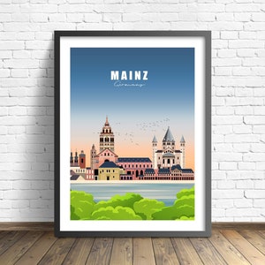 Mainz  Poster | Germany Print | Travel Poster