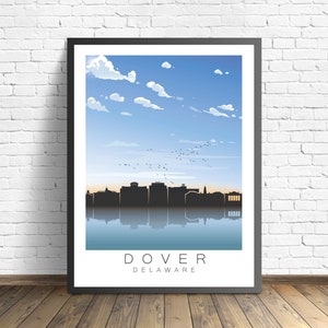 Dover Travel Print  | Delaware Poster