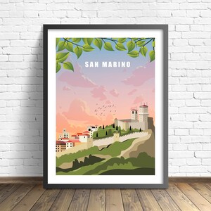 San Marino Travel Print , San Marino Poster