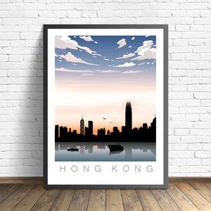 Hong Kong Travel Poster | Hong Kong Art Print