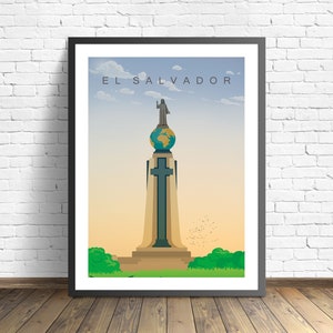 El Salvador  Print | Central America Poster | Travel Poster