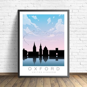 Oxford Poster , United Kingdom Print , UK Poster
