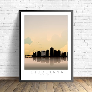 Ljubljana Print | Slovenia Poster | Travel Poster